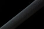 Shadow Ninja Straight Blade scabbard mid-section detail, black texture enhances grip, low-reflection finish.