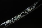 Warrior Soul scabbard mid-section, black base with plum blossom shell inlay pattern