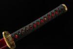 Dragon Slayer Sword handle section, black wrapping cord with red diamond pattern