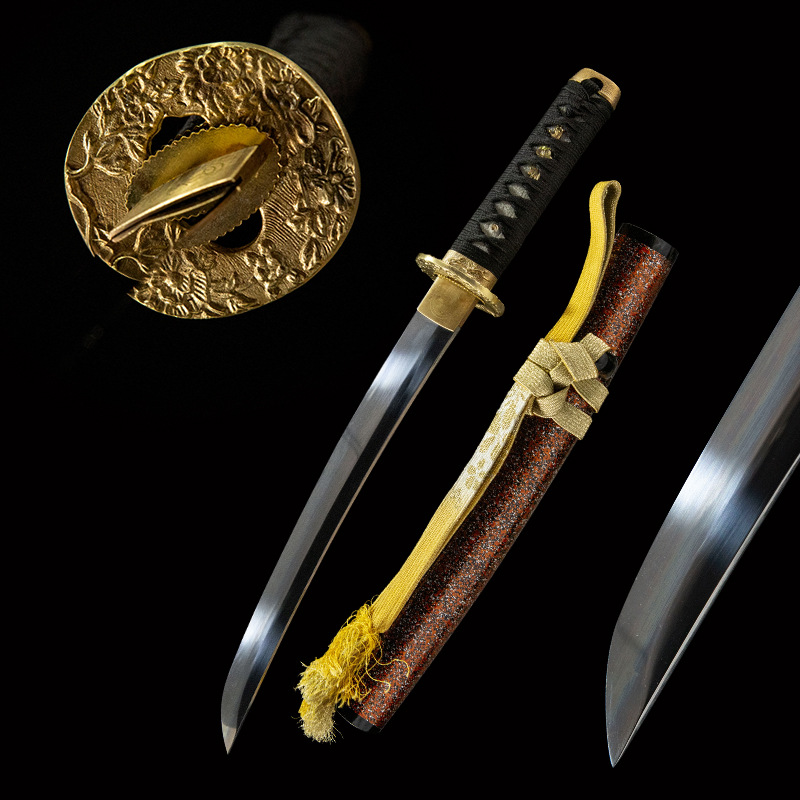 Emperor's Golden Blade blade, scabbard, handle, and other components displayed separately for understanding full structure.