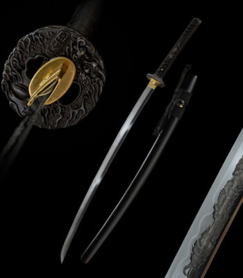 Buddha and Demon Sword components, blade, scabbard, handle, handguard etc. disassembled for in-depth understanding and maintenance