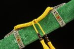 Daming Imperial Sword tassel, yellow silk threads, finely woven, ornate design
