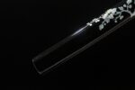 Warrior Soul scabbard end close-up, showcasing lacquer finish and end detailing