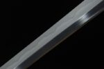 Red Flame Dragon Soul Katana blade edge, polished steel, precise grind, cutting performance.