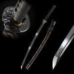 Demon-killing Sword complete view, including handle, blade, scabbard, and blade tip close-up, showcasing overall design.