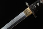 Yulong Japanese Sword handle and blade connection, gold fittings seamlessly integrated with the blade, exquisitely designed.