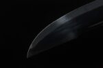 Messer broadsword blade tip, precision grinding, showcasing excellent craftsmanship