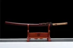 Samurai Sword Training Wooden Sword AB Type lacquered scabbard detail, training samurai sword, wooden samurai sword, wooden training samurai sword