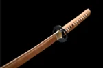 Samurai Sword Training Wooden Sword AB Type habaki and tsuka junction detail, training samurai sword, wooden samurai sword, wooden training samurai sword