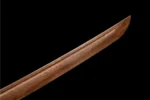 Samurai Sword Training Wooden Sword AC Type wooden blade tip curvature detail, training samurai sword, wooden samurai sword, wooden training samurai sword