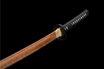 Samurai Sword Training Wooden Sword AC Type wooden blade mid-section detail, training samurai sword, wooden samurai sword, wooden training samurai sword