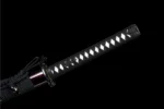 Samurai Sword Training Wooden Sword AC Type tsuka-ito wrap and samegawa handle detail, training samurai sword, wooden samurai sword, wooden training samurai sword