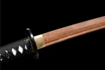 Samurai Sword Training Wooden Sword AC Type habaki and blade junction detail, training samurai sword, wooden samurai sword, wooden training samurai sword