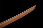 12-inch Samurai Sword Training Wooden Sword F Type wooden blade mid-section curvature detail, training samurai sword, wooden samurai sword