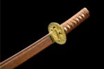 12-inch Samurai Sword Training Wooden Sword F Type brass habaki and tsuba junction with dragon engraving, training samurai sword, wooden samurai sword