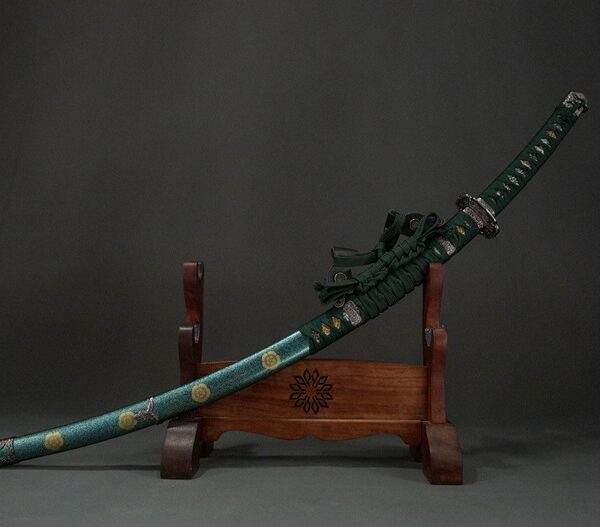 Green Devil’s Sword Sturdy Wooden Stand