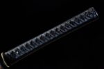 Pure black sword, leather-wrapped handle details
