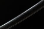 Black Damascus Japanese Sword scabbard close-up