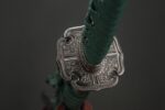 Green Devil’s Sword Handwoven Wrap Texture