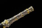 Beast King Sword hilt with embellishments, showcasing its complete form and elegant design.