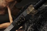 Chibi Xiaohan Sword, close-up of the scabbard end and hilt connection, showcasing the delicate joint design and decorative details.