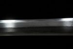 Great Ming Yongle sword, close-up of the blade showcasing cutting edge and pattern