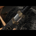 Chibi Xiaohan Sword, the blade and scabbard displayed side-by-side, showcasing a harmonious overall design.