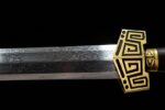 Qin Wang Sword blade close-up, showing the connection point with the guard.