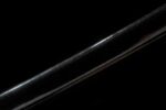 Shadow Katana black scabbard close-up, showing the smooth lacquer finish